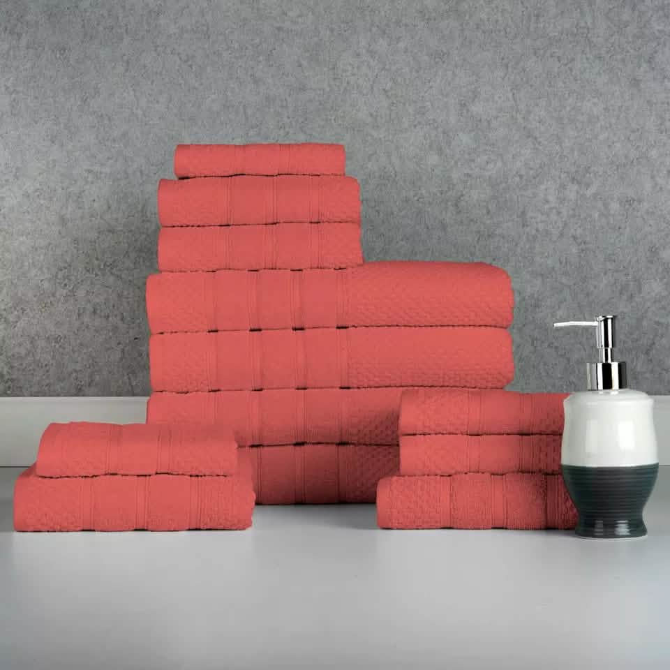 12-Piece: Bibb Home Egyptian Cotton Towel Set DailySale