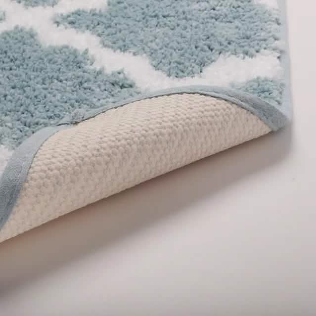 Bibb Home 1-2 Pack Trellis Micro Shag Bath Rugs 17" X 24" DailySale