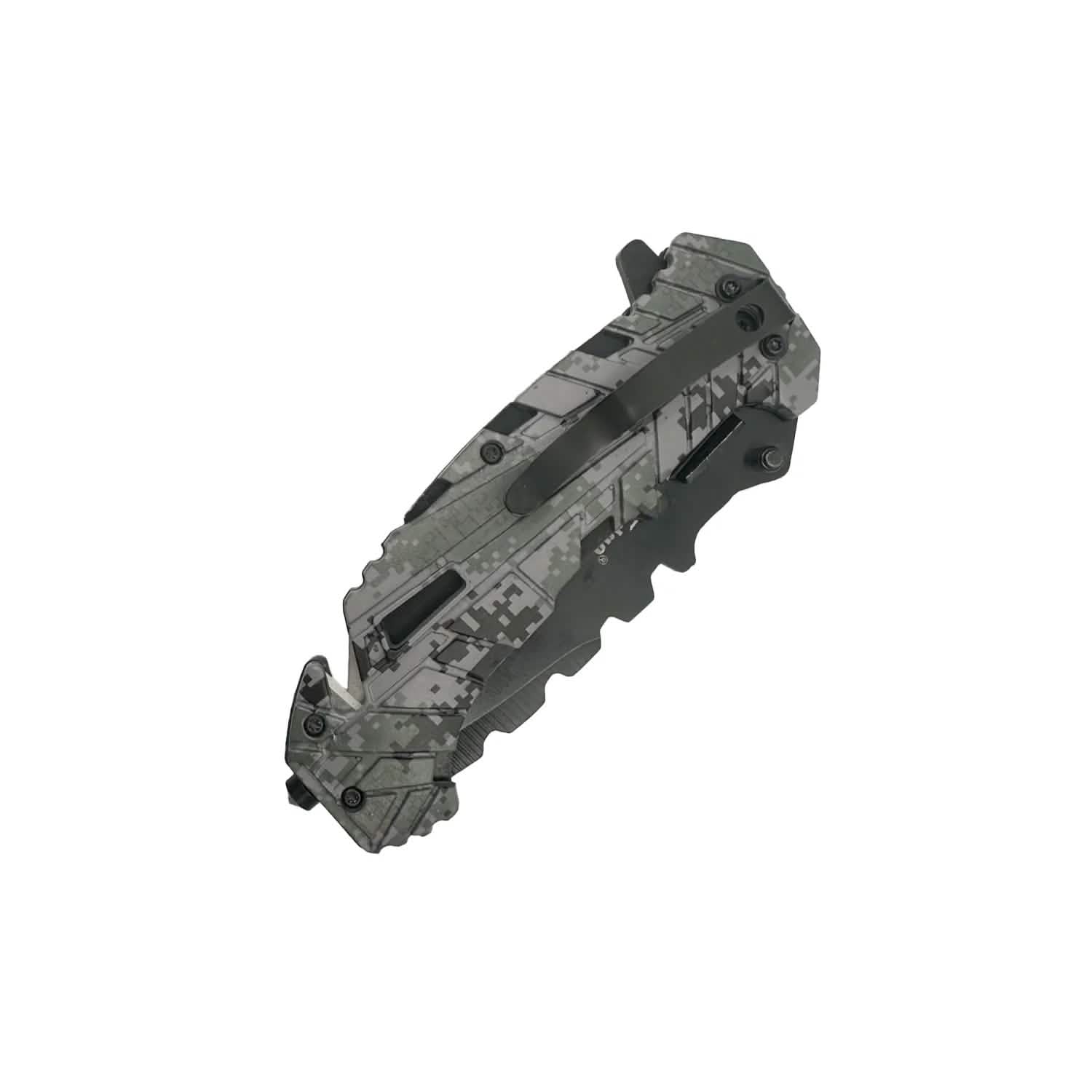 2-Pack: 5" Spring Assisted Knife with Camo Nylon Fiber Handle DailySale