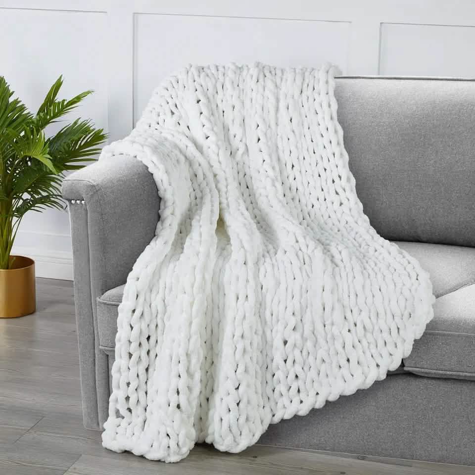 50" X 60" Kathy Ireland Chunky Chenille Plush Throw DailySale