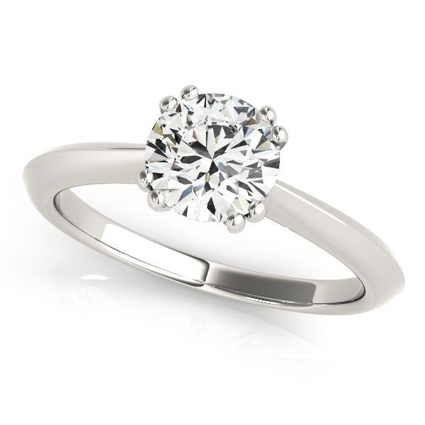 14k White Gold Double Prong Set Solitaire Diamond Engagement Ring (1 cttw) Bids.com