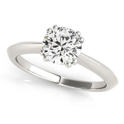 14k White Gold Double Prong Set Solitaire Diamond Engagement Ring (1 cttw) Bids.com