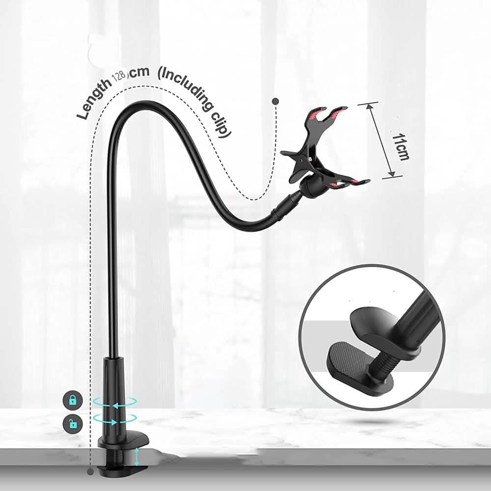 360° Rotating Universal Phone Stand with Flexible Spiral Base for Lazy Browsing DailySale