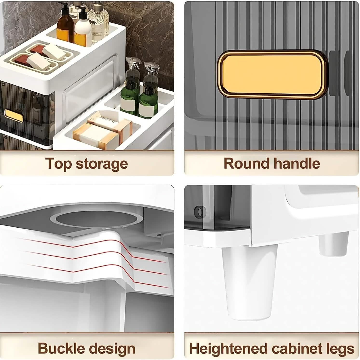 Slimline Multi-Drawer Storage Cabinet – 3, 4, or 6 Layer DailySale
