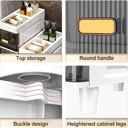 Slimline Multi-Drawer Storage Cabinet – 3, 4, or 6 Layer DailySale