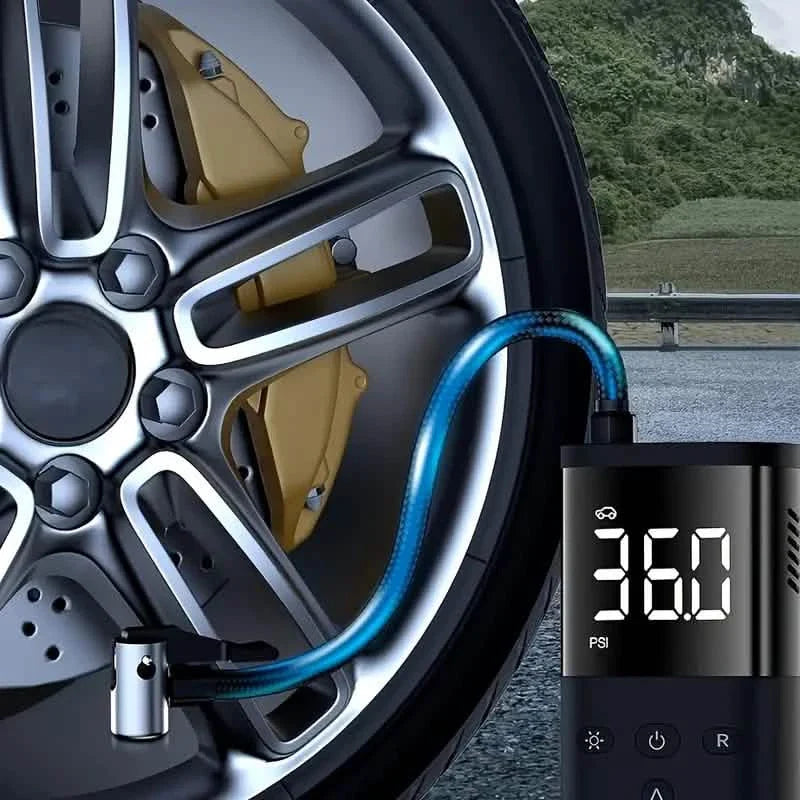 Tire Inflator Portable Air Compressor – Cordless 150PSI Pump with 10000mAh Battery for Car, Bike, Motorcycle, and Ball DailySale
