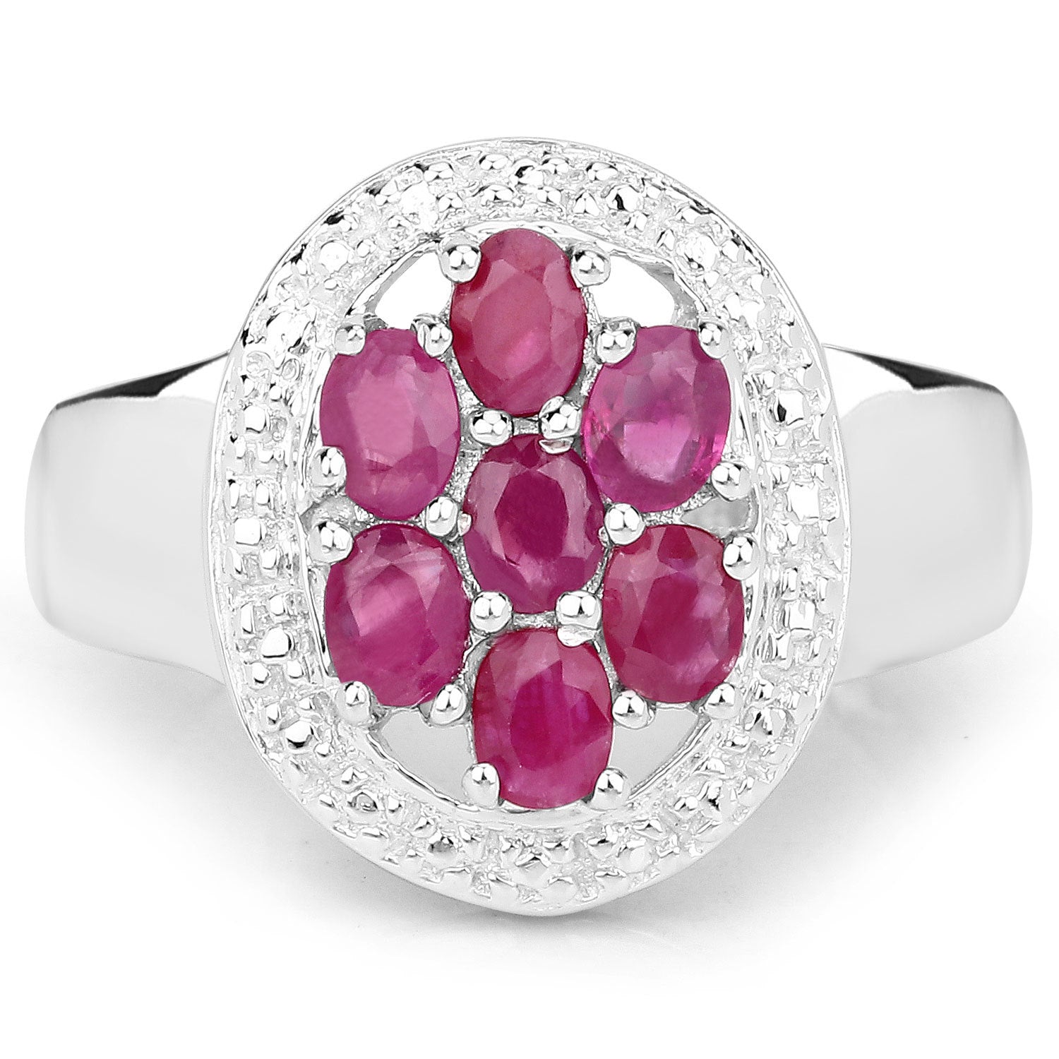 1.54 Carat Genuine Ruby .925 Sterling Silver Ring Bids.com