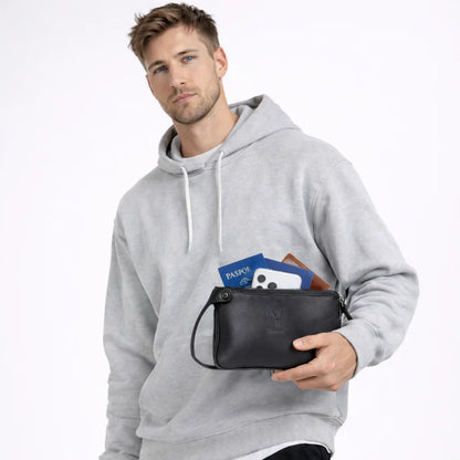 Carrera Valdiero Leather Men's Handbag Mizuri Leather