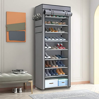 10-Layer 9 Grid Shoe Rack Shelf Storage Closet Organizer DailySale