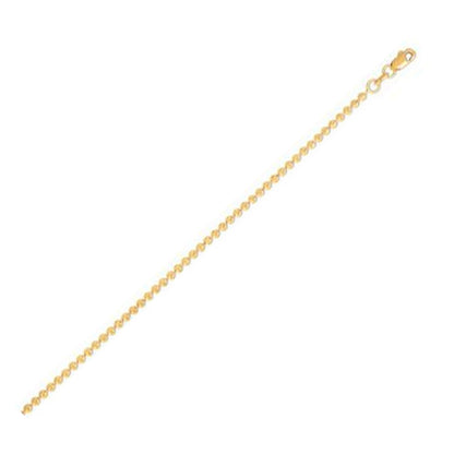 Moon Cut Bead Chain in 14k Yellow Gold (2.00 mm) Bids.com