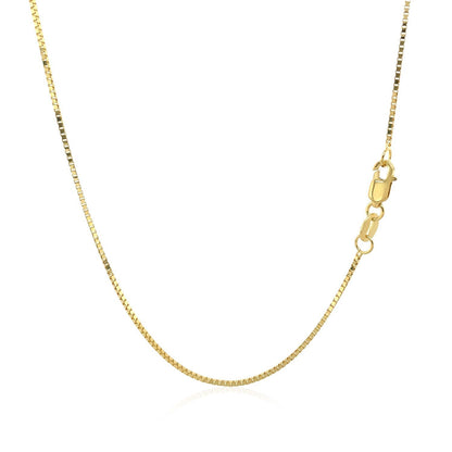 14k Yellow Gold Classic Box Chain 0.8mm Bids.com