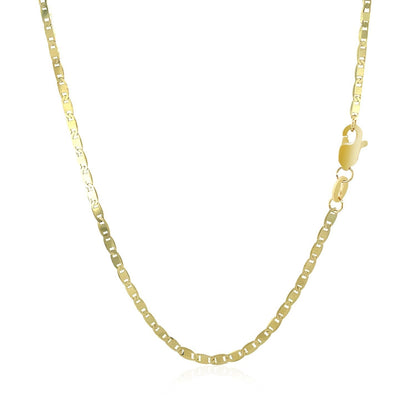 10k Yellow Gold Mariner Link Chain 1.7mm Bids.com