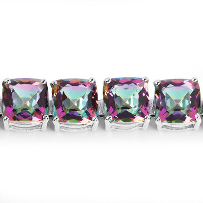 48.93 Carat Genuine Rainbow Quartz .925 Sterling Silver Bracelet Bids.com
