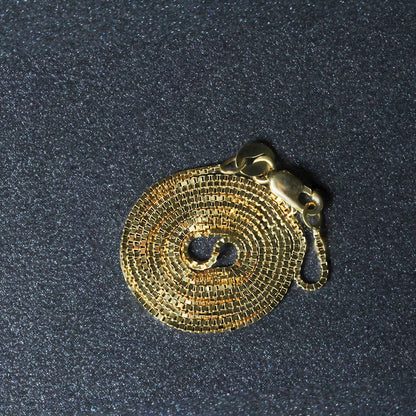 14k Yellow Gold Classic Box Chain 0.7mm Bids.com