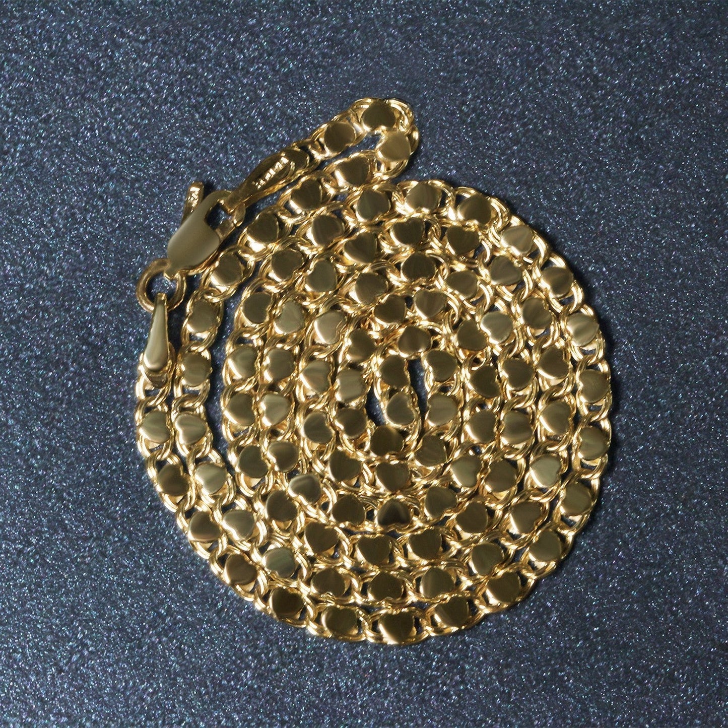 2.9mm 14k Yellow Gold Heart Chain Bids.com