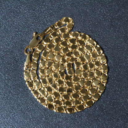 2.9mm 14k Yellow Gold Heart Chain Bids.com