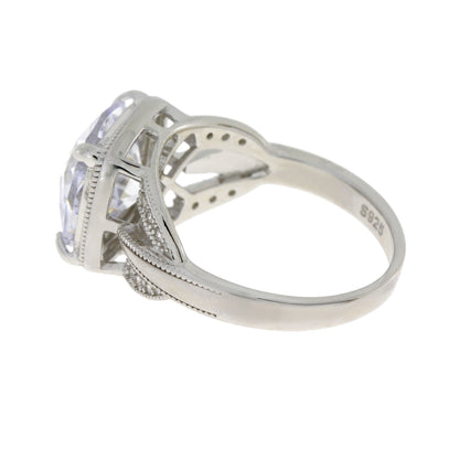 Natural Cubic Zirconium Ring Sterling Silver Bids.com