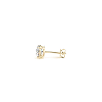 1 cttw Certified IGI Lab Grown Round Diamond Stud Earrings 14k Yellow Gold (G/VS2) Bids.com