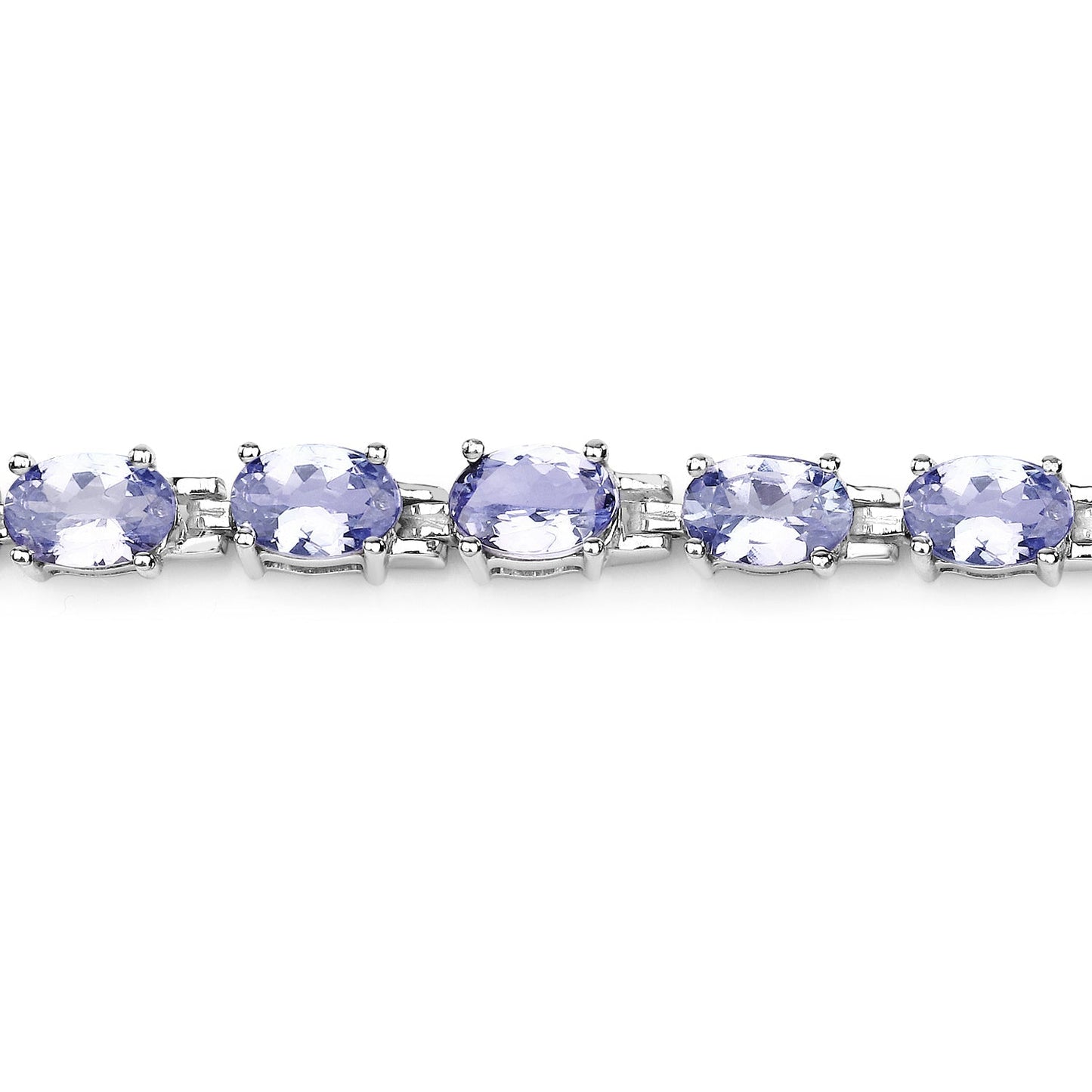 9.68 Carat Genuine Tanzanite .925 Sterling Silver Bracelet Bids.com