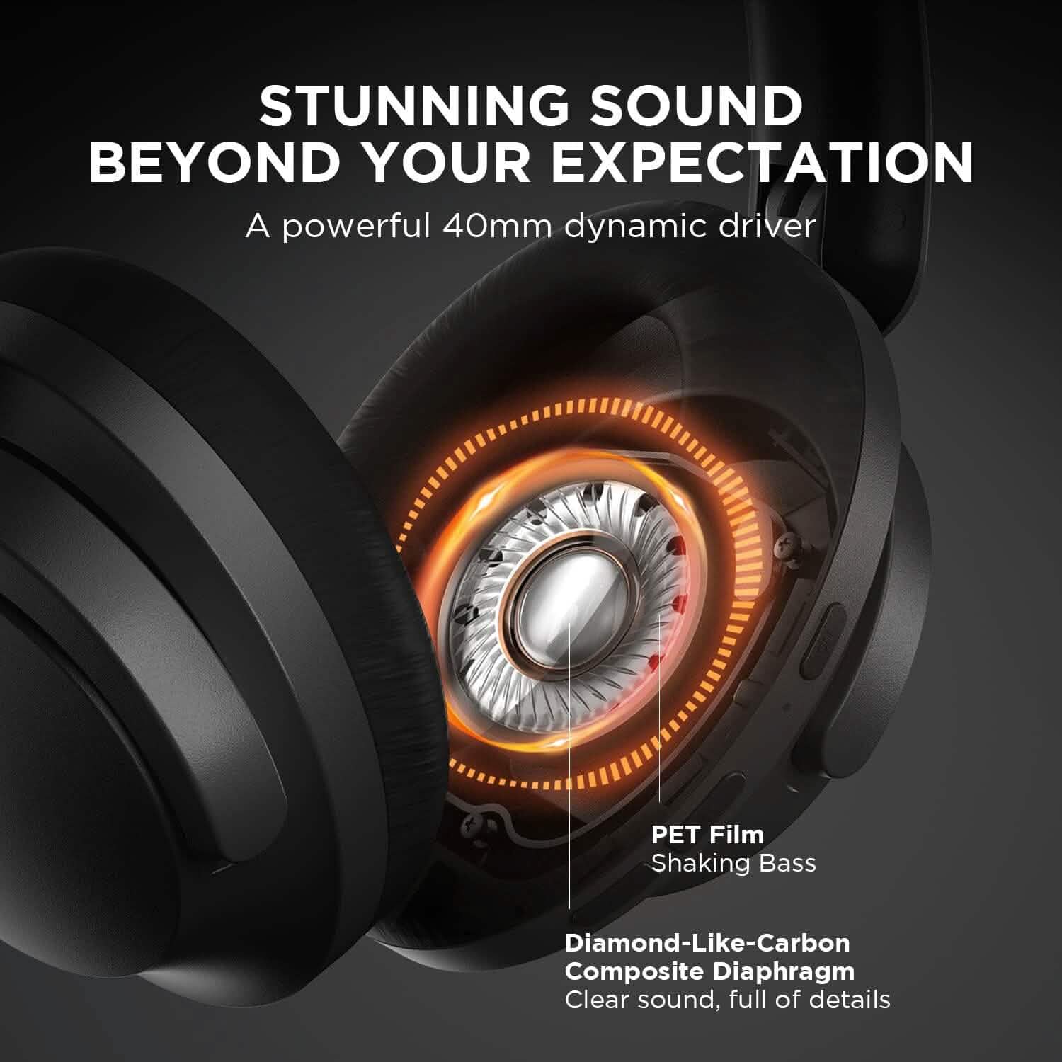 1MORE SonoFlow Active Noise Cancelling Headphones  (Refurbished) DailySale