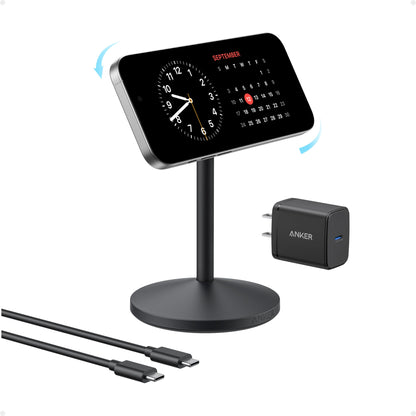 Anker MagGo Wireless Charger (Stand) with Adapter and Cable BOA Anker