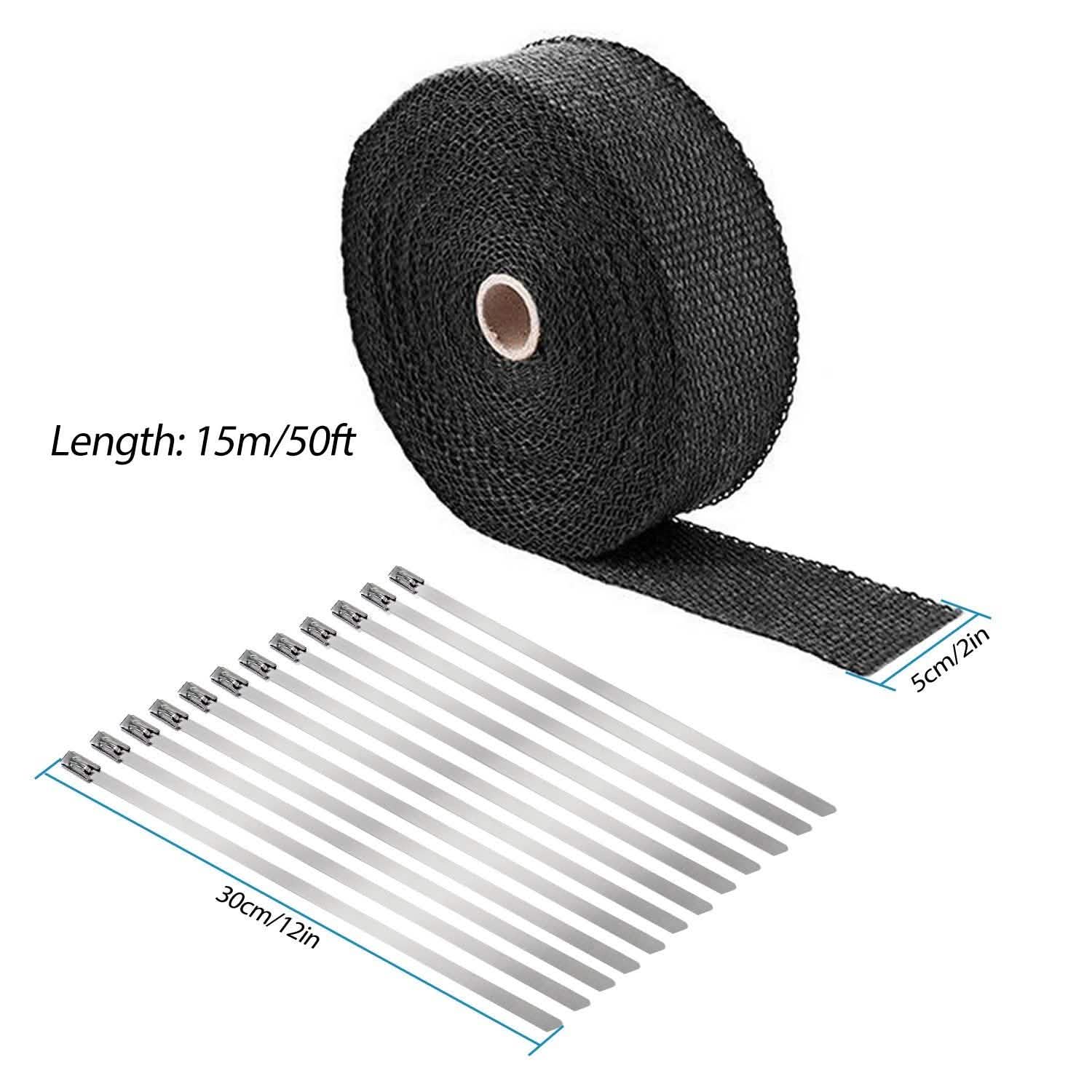 2" 50FT Fiberglass Manifold Header Pipe Heat Wrap DailySale