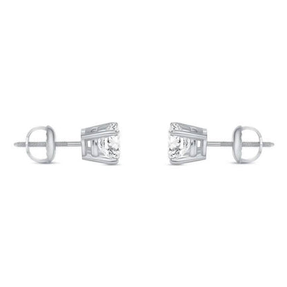 2 Ct Round Lab Created Grown Diamond Earrings 950 Platinum E/VVS Basket Screw DailySale