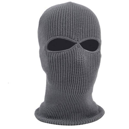 2 Holes Full Face Cover Hood Knitted Balaclava Face Mask DailySale