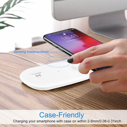 2-in-1 10W Qi Wireless Charging Pad DailySale