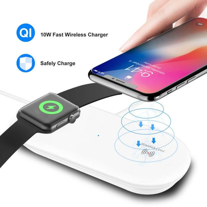 2-in-1 10W Qi Wireless Charging Pad DailySale