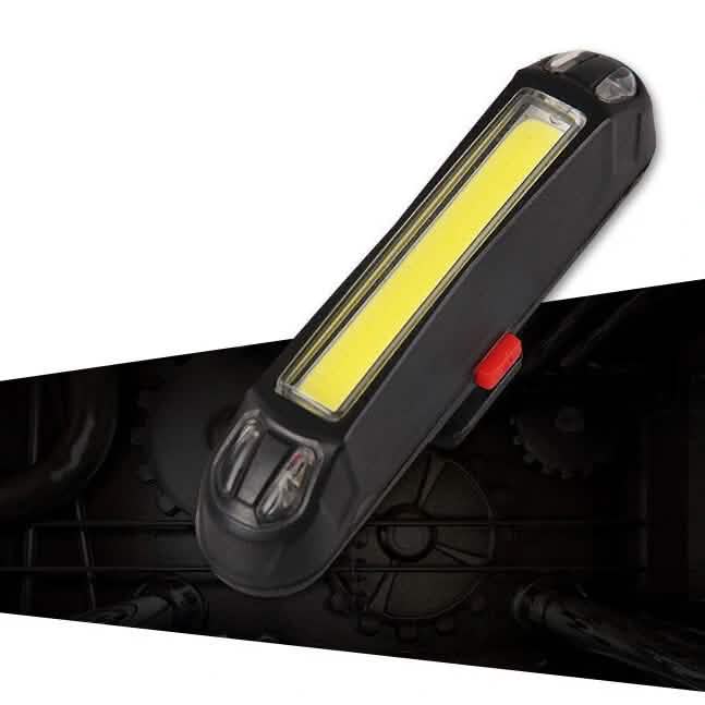 2-in-1 500LM Bicycle USB Rechargeable LED Bike Light Taillight Ultralight Warning Night DailySale