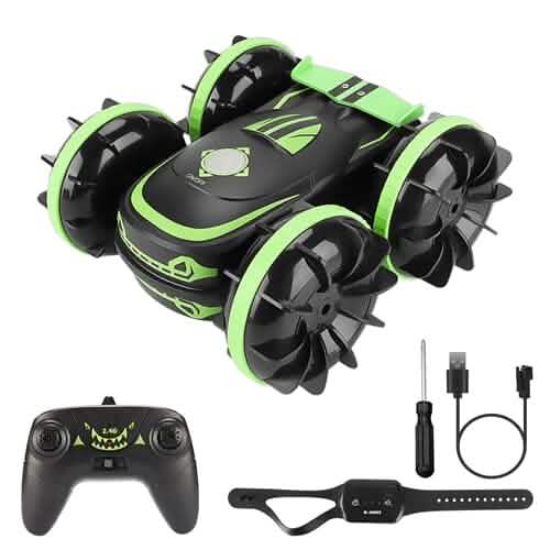 2-in-1 Amphibious RC Car Toy 4GHz 4WD Double-sided 360¬∞ Rotating Stunt Car DailySale
