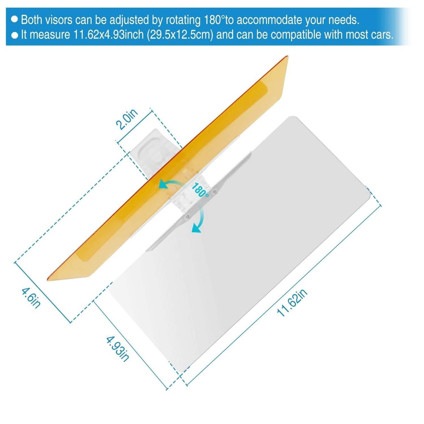 2-in-1 Anti-Glare Auto Sun Visor DailySale