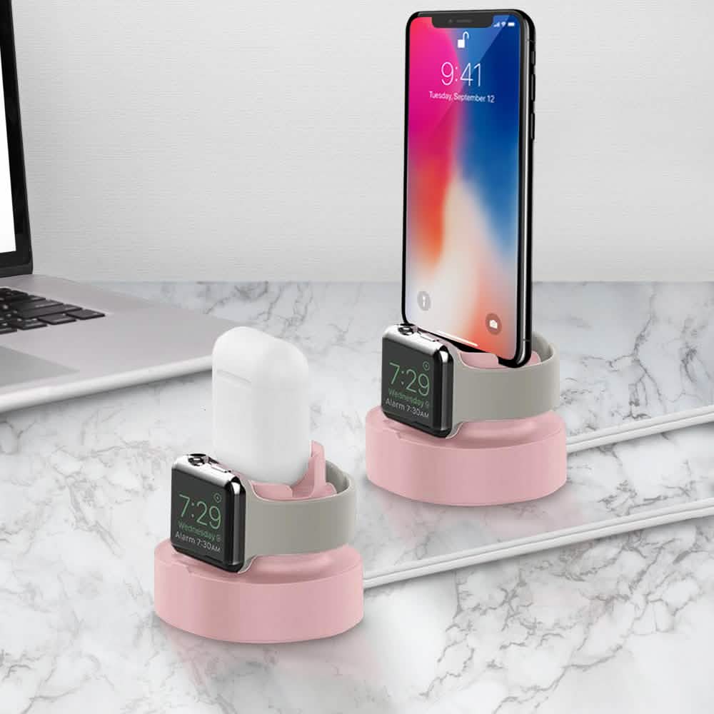 2-in-1 Apple Silicone Charging Stand DailySale