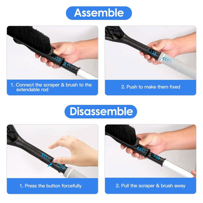 2-in-1 Automobile Snow Shovel Frost Removal with 360¬∞ Pivoting Brush Head DailySale