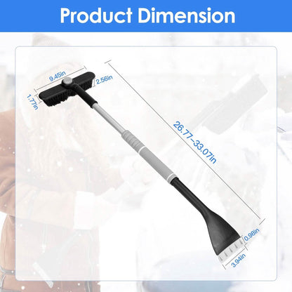 2-in-1 Automobile Snow Shovel Frost Removal with 360¬∞ Pivoting Brush Head DailySale