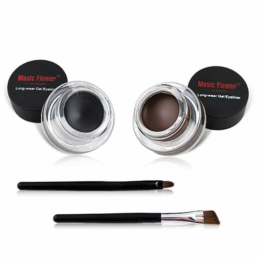 2-in-1 Black and Brown Gel Eyeliner Set DailySale