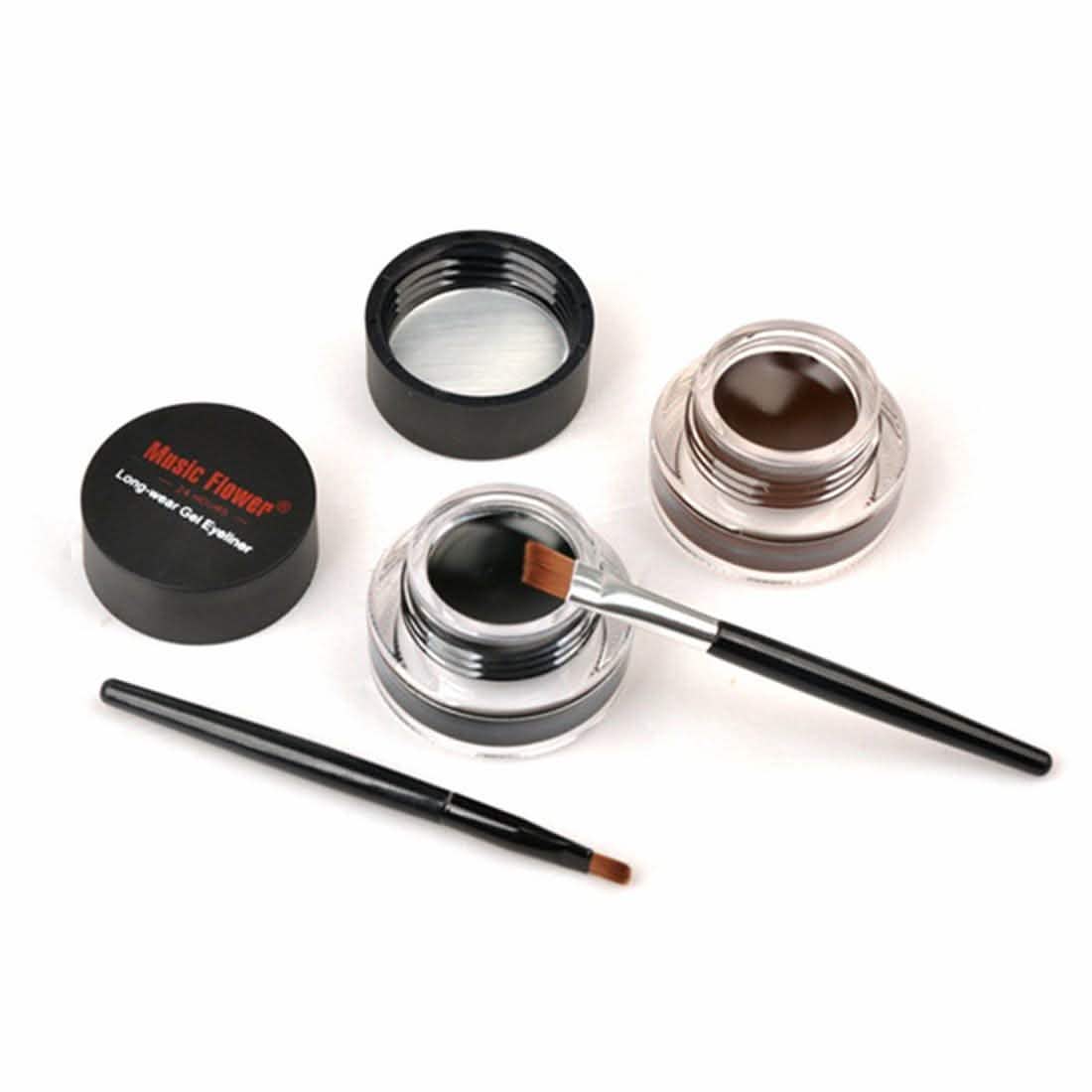 2-in-1 Black and Brown Gel Eyeliner Set DailySale