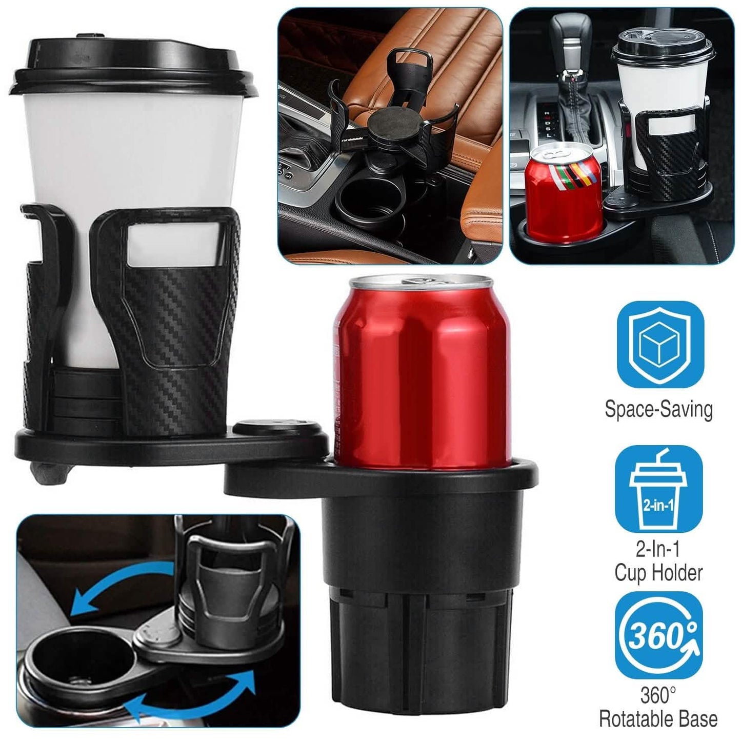 2-in-1 Car Cup Holder Extender DailySale