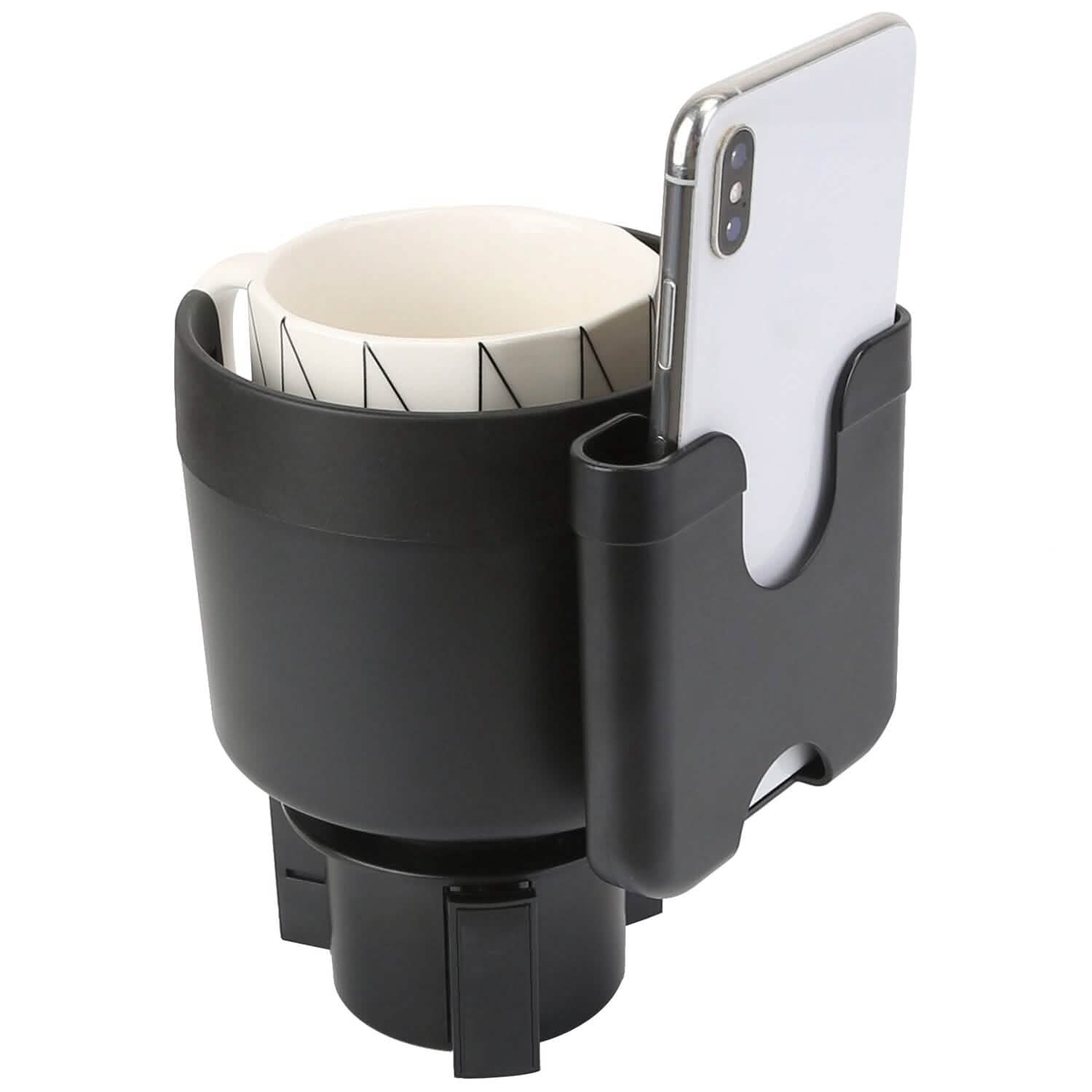 2-in-1 Car Cup Holder with Phone Holder Adjustable Base DailySale