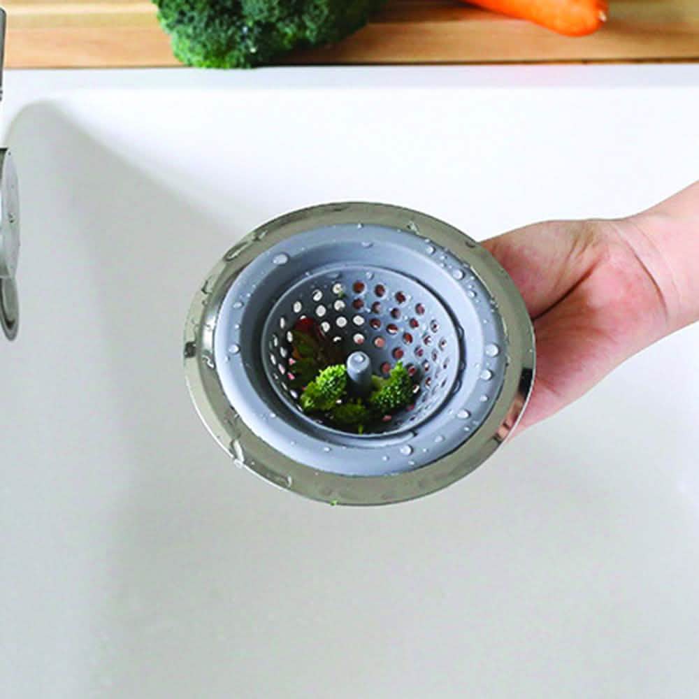 2-in-1 Clog-Free Multi-Purpose Silicone Kitchen Sink Strainer And Stopper DailySale