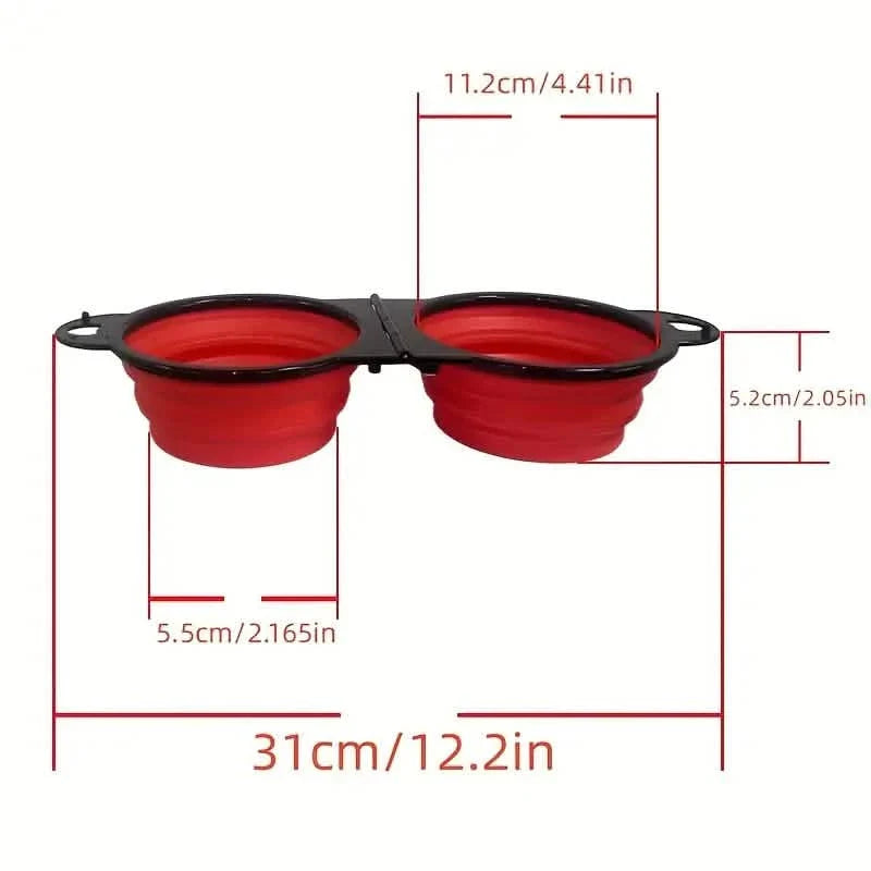 2-in-1 Collapsible Double Dog Bowl DailySale