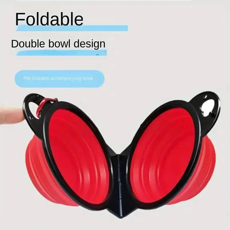 2-in-1 Collapsible Double Dog Bowl DailySale
