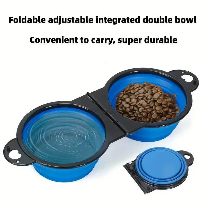 2-in-1 Collapsible Double Dog Bowl DailySale