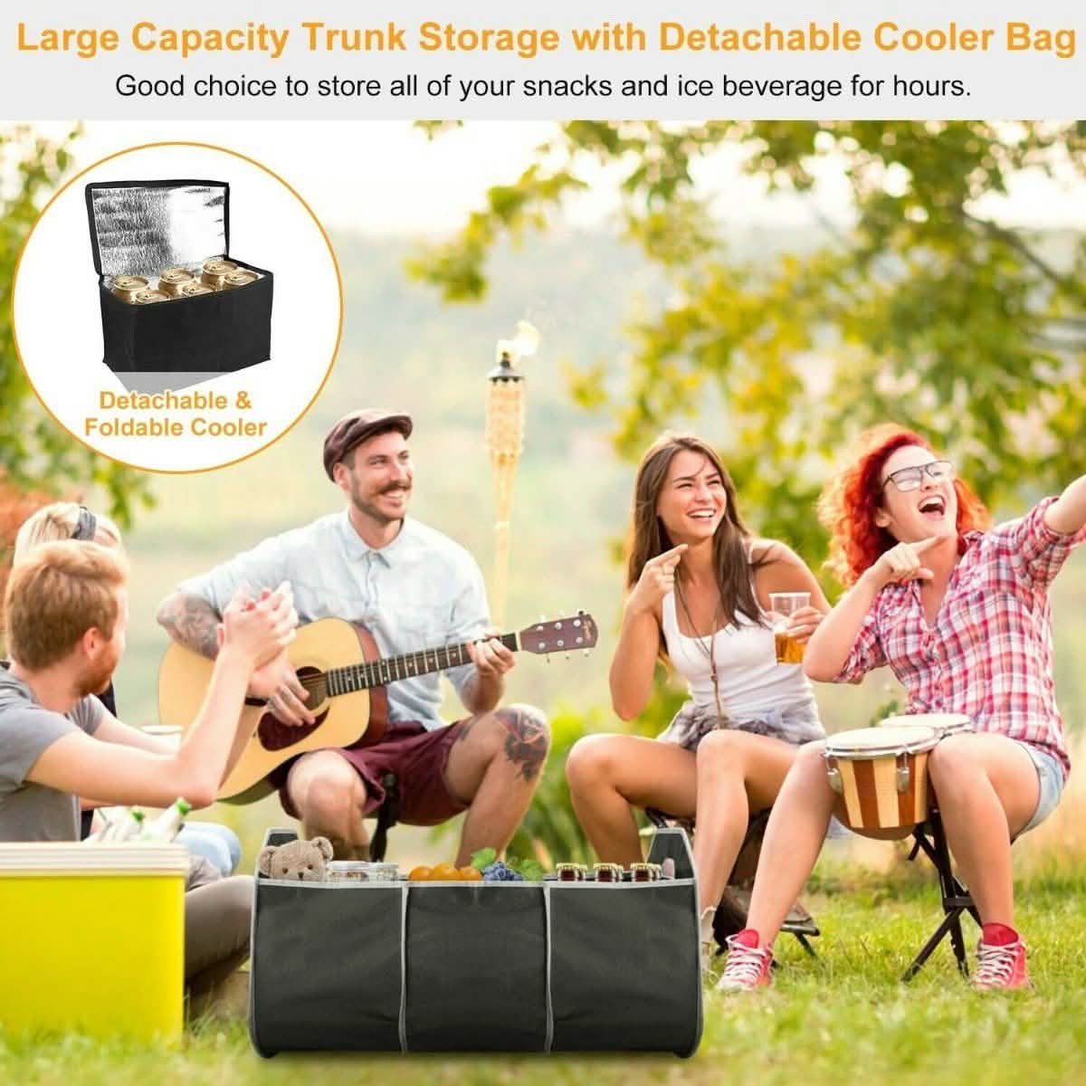 2-in-1 Collapsible Trunk Organizer with Removable Cooler DailySale