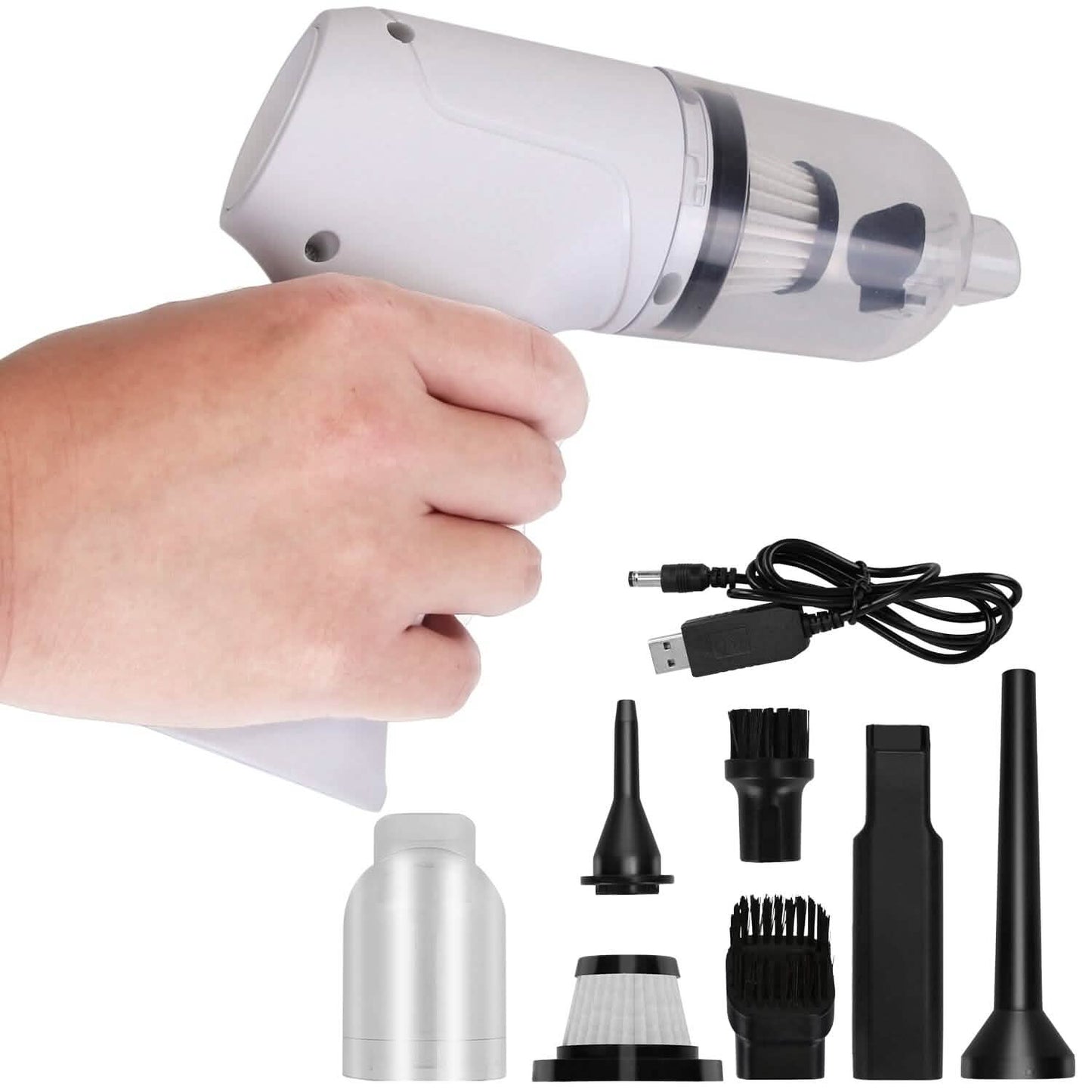 2-in-1 Cordless Vacuum Cleaner Compressed Air Duster DailySale