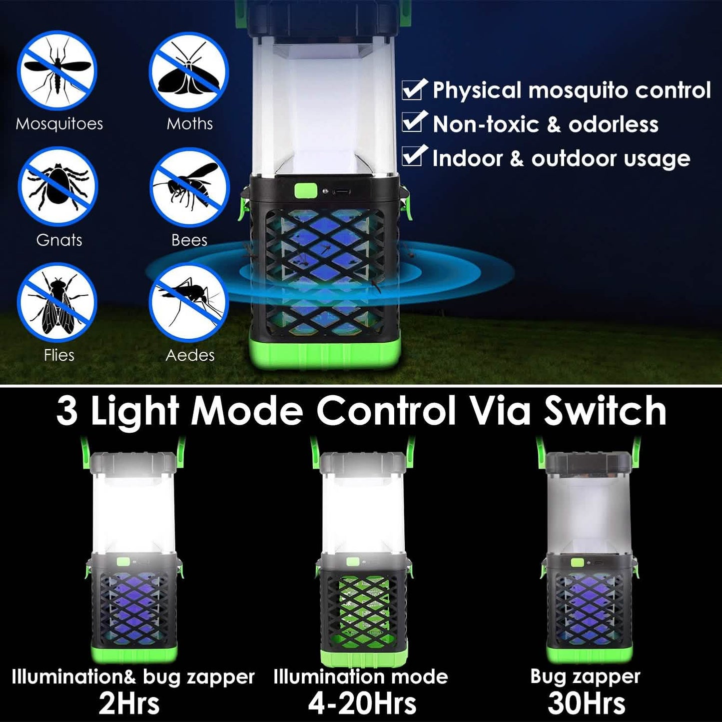 2-in-1 Electric Mosquito Killer Lamp Fly Bug Zapper DailySale