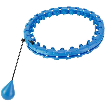 2-in-1 Fitness Hoop 24 Knots Abdomen Fitness Massage Hoops Weighted with 360 Auto Spinning Ball Detachable Knots DailySale