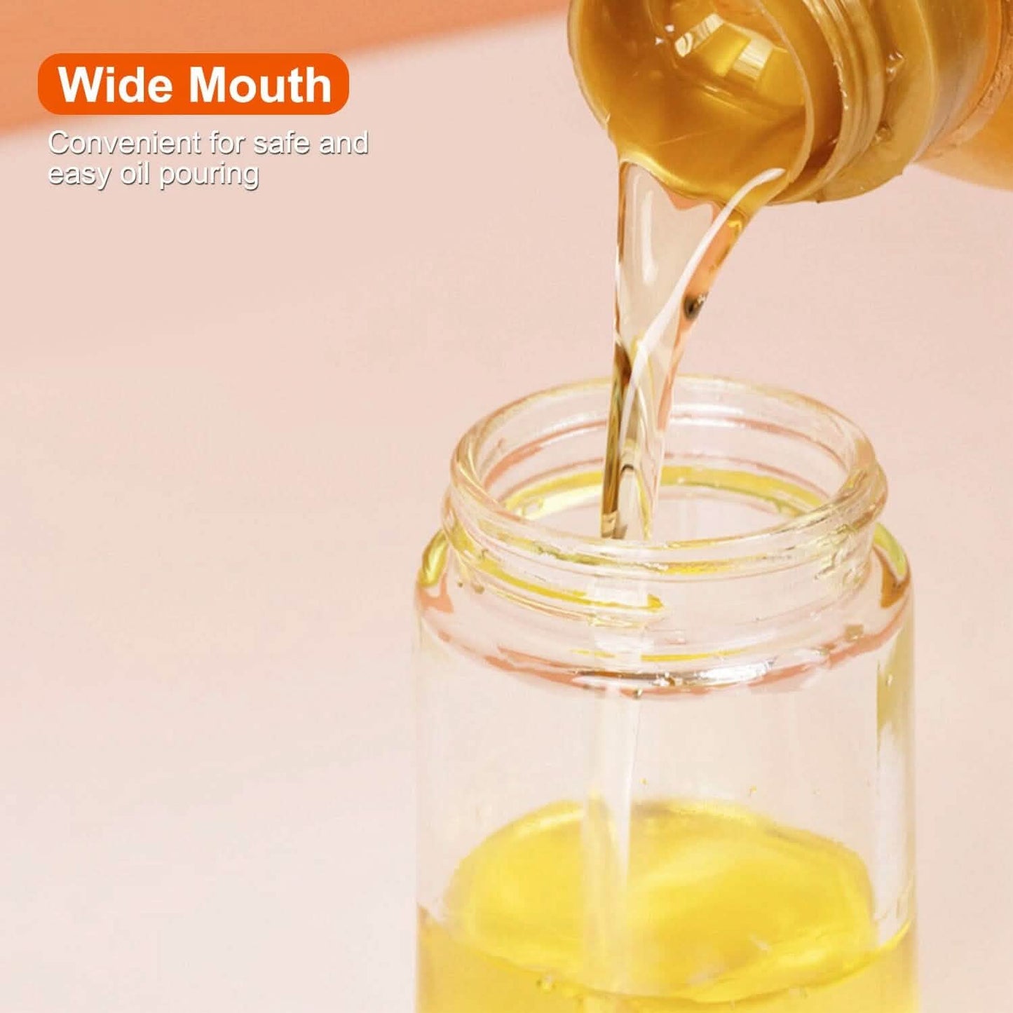 2-in-1 Glass Olive Oil Dispenser with Silicone Dropper DailySale