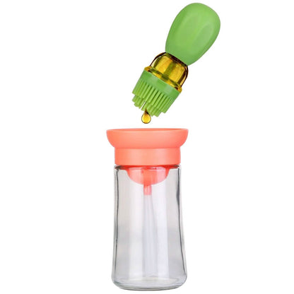 2-in-1 Glass Olive Oil Dispenser with Silicone Dropper DailySale